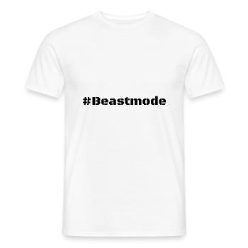 #Beastmode - Männer T-Shirt - Weiß - Vorne - AI Model Male 178 dark (178cm)