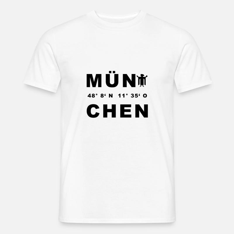 München - Männer T-Shirt - Weiß