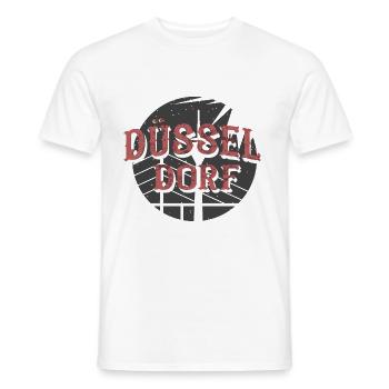 Düsseldorf Rheinturm T-Shirt Geschenkidee - Männer T-Shirt - Weiß - Vorne - AI Model Male 178 dark (178cm)
