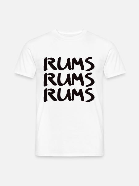 Rums Rums Rums - Men's T-Shirt - white