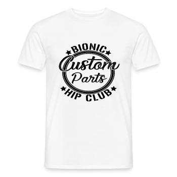 Hip Joint Surgery, Hip Prosthesis, Hip Op - Men's T-Shirt - white - Front - AI Model Male 178 dark (178cm)