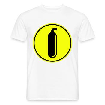 Oxygen Diving Circle - Men's T-Shirt - white - Front - AI Model Male 178 dark (178cm)