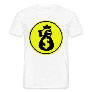Monnaie Monnaie Silhouette - T-shirt homme - blanc - Devant - AI Model Male 178 dark (178cm)