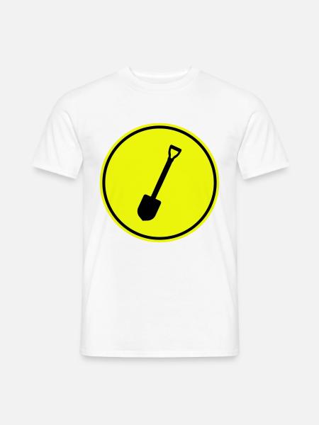 Shovel icon silhouette - Men's T-Shirt - white