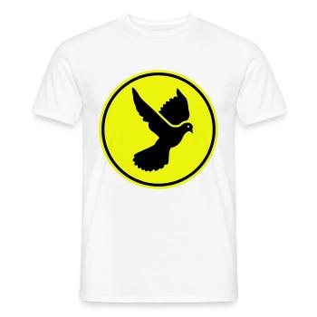 Dove symbol - Men's T-Shirt - white - Front - AI Model Male 178 dark (178cm)