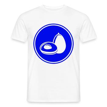 Symbole de l’avocat - T-shirt homme - blanc - Devant - AI Model Male 178 dark (178cm)