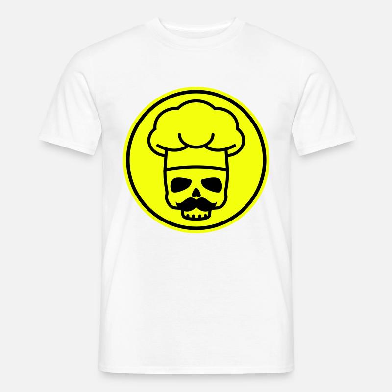 Koch skull icon - Männer T-Shirt - Weiß