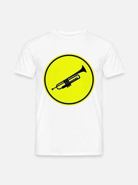 Trumpet music - Men's T-Shirt - white