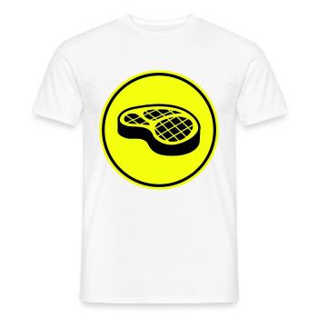 Symbole du steak de viande - T-shirt homme - blanc - Devant - AI Model Male 178 dark (178cm)