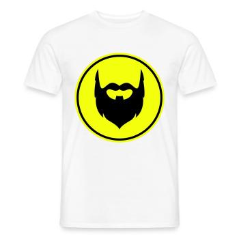 Symbole de barbe - T-shirt homme - blanc - Devant - AI Model Male 178 dark (178cm)