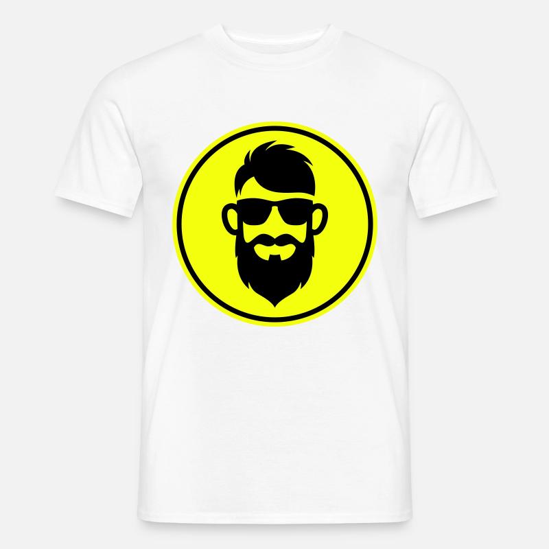 Gesicht bart symbol - Männer T-Shirt - Weiß