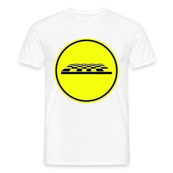 Symbole d’échiquier - T-shirt homme - blanc - Devant - AI Model Male 178 dark (178cm)