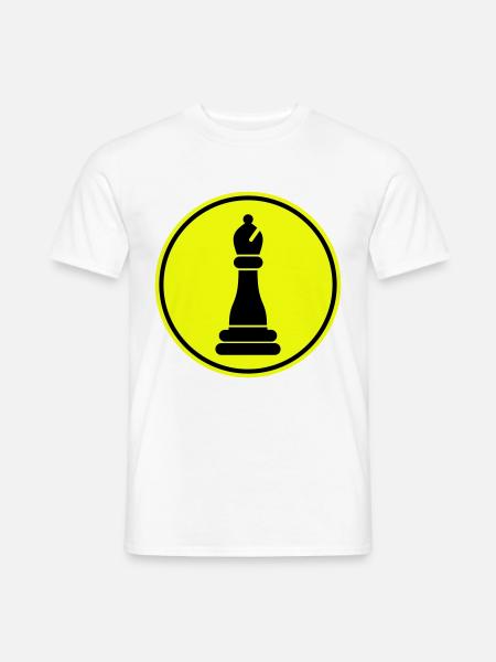 Schachfigur symbol - Männer T-Shirt - Weiß