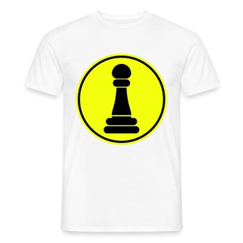 Läufer Bauer Schachfigur - Männer T-Shirt - Weiß - Vorne - AI Model Male 178 dark (178cm)