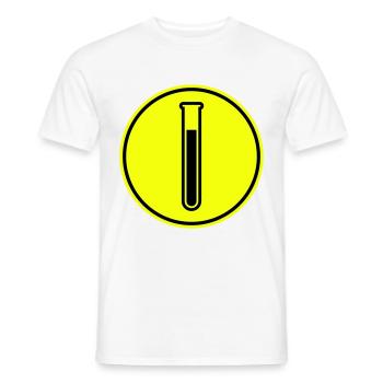 Symbole du tube à essai - T-shirt homme - blanc - Devant - AI Model Male 178 dark (178cm)