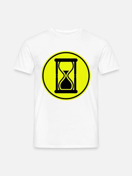 Icône de sablier - T-shirt homme - blanc