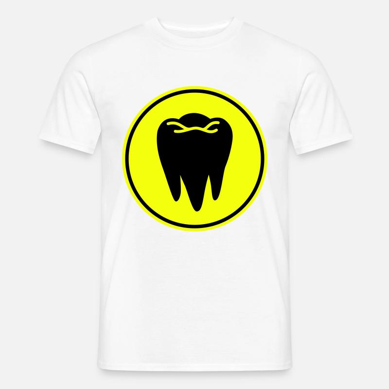 Zahn icon symbol - Männer T-Shirt - Weiß
