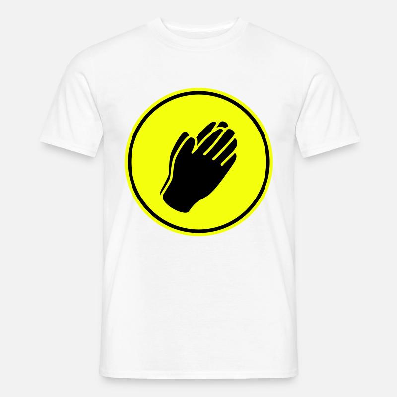 Hände symbol - Männer T-Shirt - Weiß