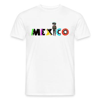 MEXICO - Männer T-Shirt - Weiß - Vorne - AI Model Male 178 dark (178cm)