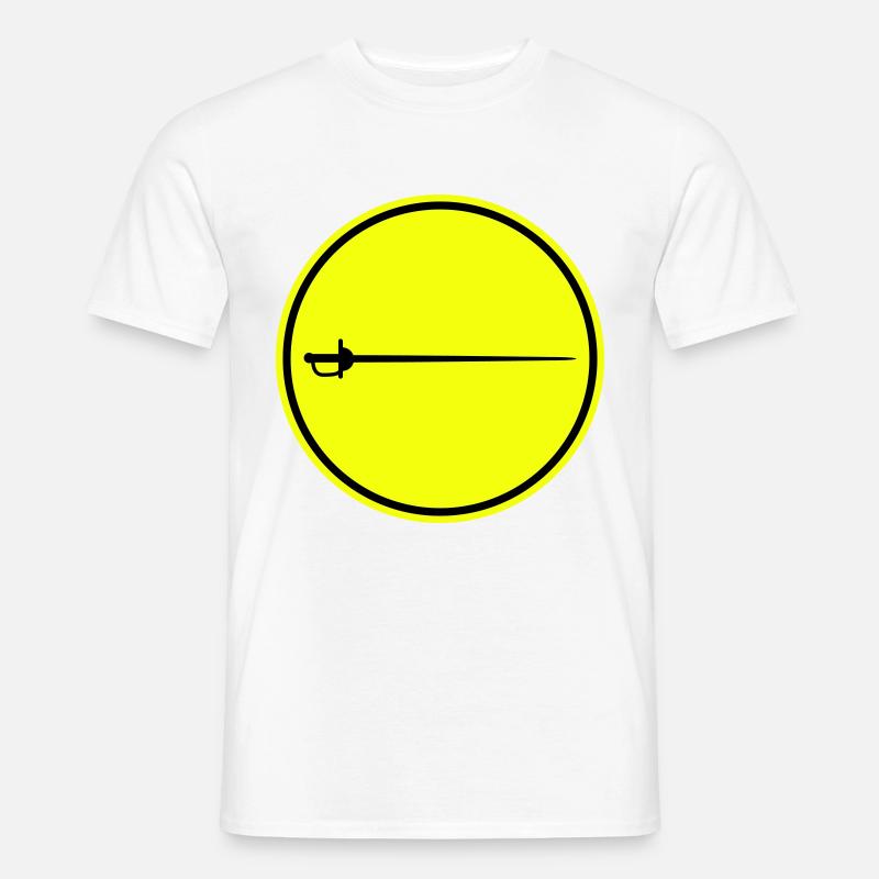 Fechten Schwert - Männer T-Shirt - Weiß