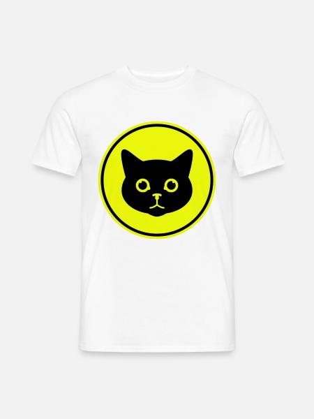 Cat head - Men's T-Shirt - white