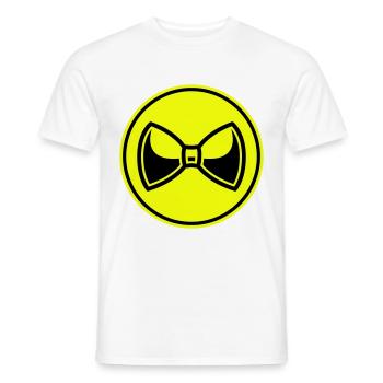 Bow Tie Gentleman - Men's T-Shirt - white - Front - AI Model Male 178 dark (178cm)