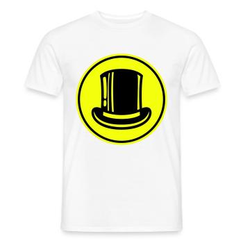 Cylindre de toilettage - T-shirt homme - blanc - Devant - AI Model Male 178 dark (178cm)