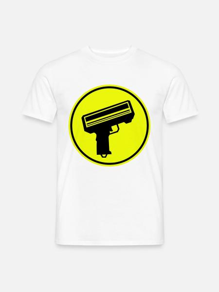 Waffe Money Rain - Männer T-Shirt - Weiß