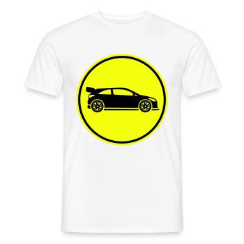 Coureur automobile - T-shirt homme - blanc - Devant - AI Model Male 178 dark (178cm)