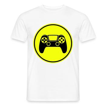 Gamepad Symbol Controller - Männer T-Shirt - Weiß - Vorne - AI Model Male 178 dark (178cm)