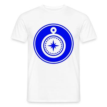 Compass icon icon - Men's T-Shirt - white - Front - AI Model Male 178 dark (178cm)
