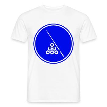 Billard symbol icon - Männer T-Shirt - Weiß - Vorne - AI Model Male 178 dark (178cm)
