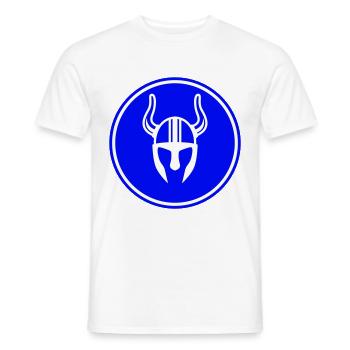 Viking Helmet - Men's T-Shirt - white - Front - AI Model Male 178 dark (178cm)
