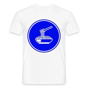 Spaghetti symbol - Men's T-Shirt - white - Front - AI Model Male 178 dark (178cm)
