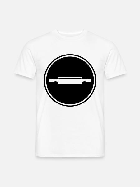 Kitchen roll rolling pin - Men's T-Shirt - white