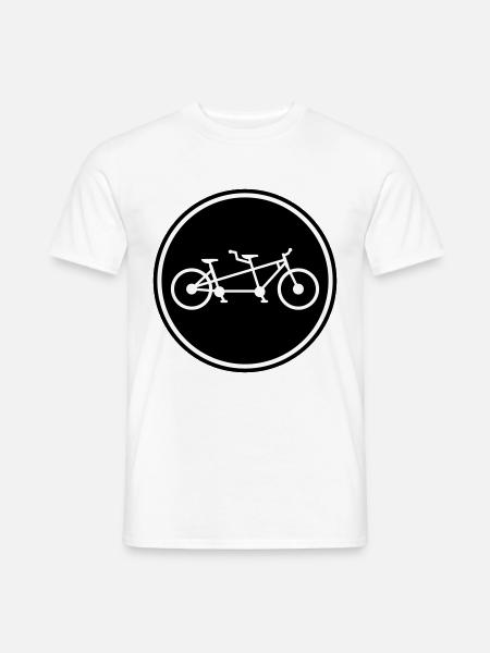 Bicycle tandem - Men's T-Shirt - white