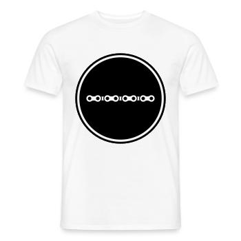 Fahrrad Kette - Männer T-Shirt - Weiß - Vorne - AI Model Male 178 dark (178cm)
