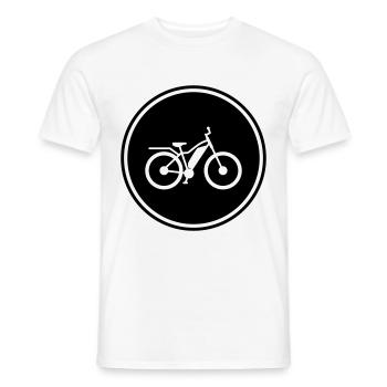 ebike fahrrad - Männer T-Shirt - Weiß - Vorne - AI Model Male 178 dark (178cm)