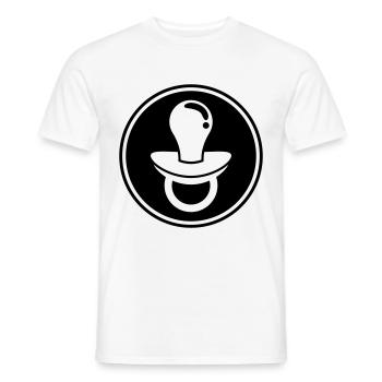 Pacifier Icon Icon - Men's T-Shirt - white - Front - AI Model Male 178 dark (178cm)