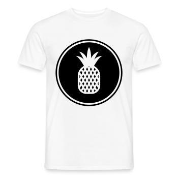 ananas frucht - Männer T-Shirt - Weiß - Vorne - AI Model Male 178 dark (178cm)