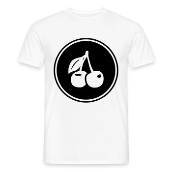 Kirschen symbol - Männer T-Shirt - Weiß - Vorne - AI Model Male 178 dark (178cm)