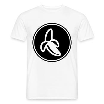 Icône banane - T-shirt homme - blanc - Devant - AI Model Male 178 dark (178cm)