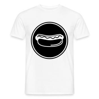 Hotdog Symbol - Männer T-Shirt - Weiß - Vorne - AI Model Male 178 dark (178cm)