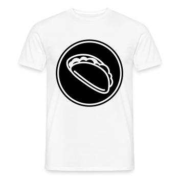Burrito Symbol - Men's T-Shirt - white - Front - AI Model Male 178 dark (178cm)