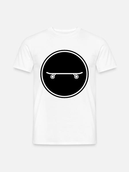 Skateboard symbol - Men's T-Shirt - white