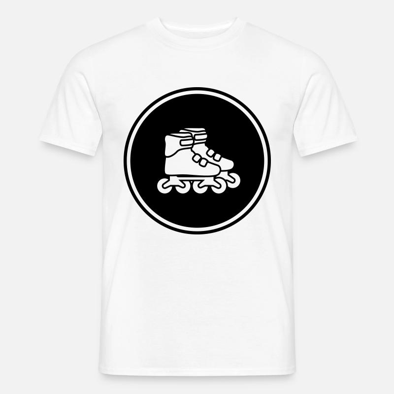 Inline skates symbol - Männer T-Shirt - Weiß
