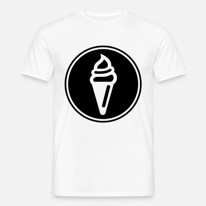 Eis Icon Symbol - Männer T-Shirt - Weiß