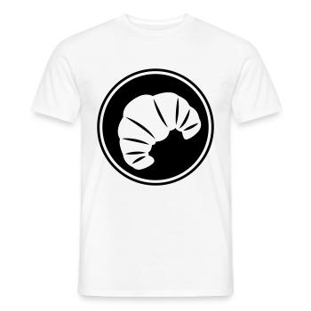 Croissant icon - Men's T-Shirt - white - Front - AI Model Male 178 dark (178cm)