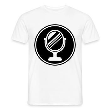 Mirror Icon Silhouette - Men's T-Shirt - white - Front - AI Model Male 178 dark (178cm)