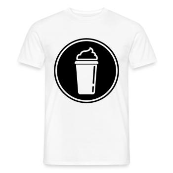 Coffee Icon - Men's T-Shirt - white - Front - AI Model Male 178 dark (178cm)